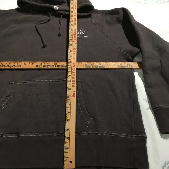 #45 J. America Sweatshirt Hoodie Men Size M Long Sleeve CISCO corporate - Picture 4 of 9